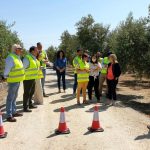 La delegada de Agricultura visita las obras que se acometen en dos caminos rurales de Jaén y Martos