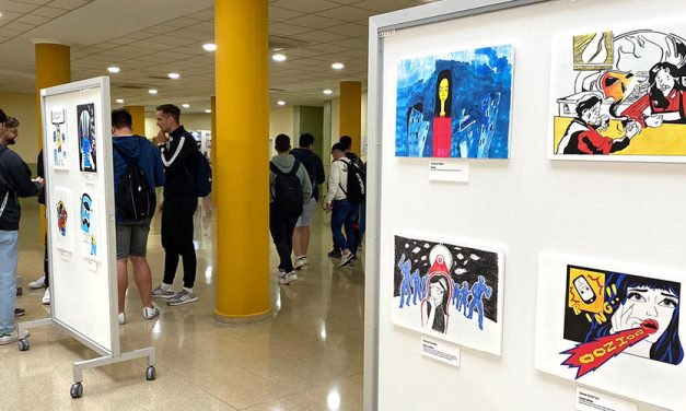 La UJA muestra la exposición artística ‘Salud Mental Ilustrada’ con 47 obras de alumnado de la Escuela de Arte José Nogué